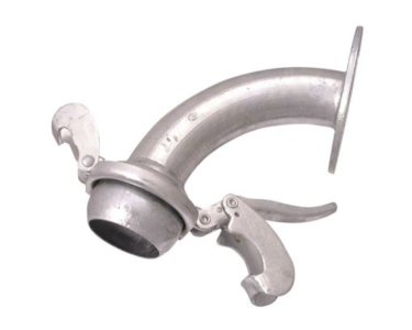 Bauer Type Fitting 90° Bend Male - Fixed Flange