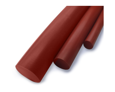 Red Silicone Solid Rubber Cord 60° Shore