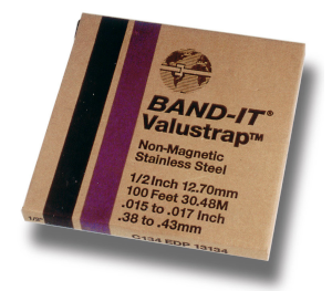 BAND-IT VALUSTRAP PLUS S/S 1/2INX 100FTROL - Stainless Steel